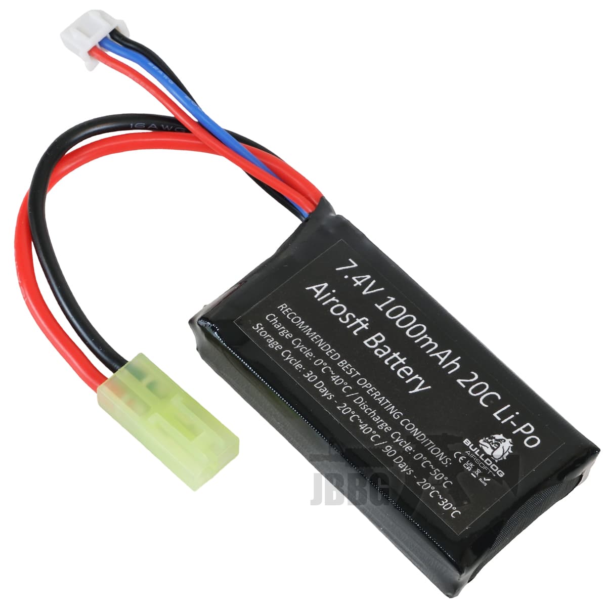 Li-Po 1000mAh 7.4V 20C High Power Airsoft Battery Pack Gen3