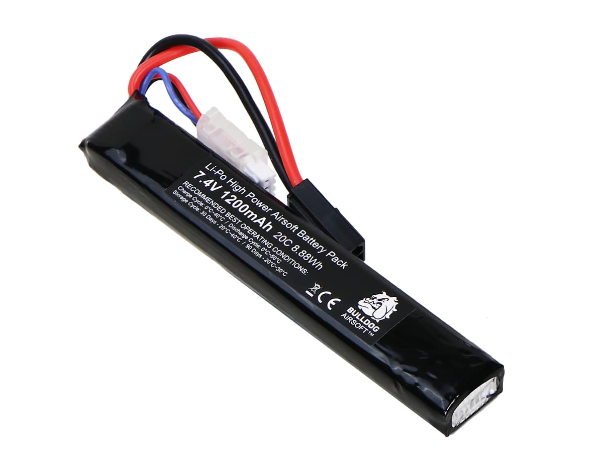 Li-Po 1200mAh 7.4V 20C 8.88Wh High Power Airsoft Battery Block