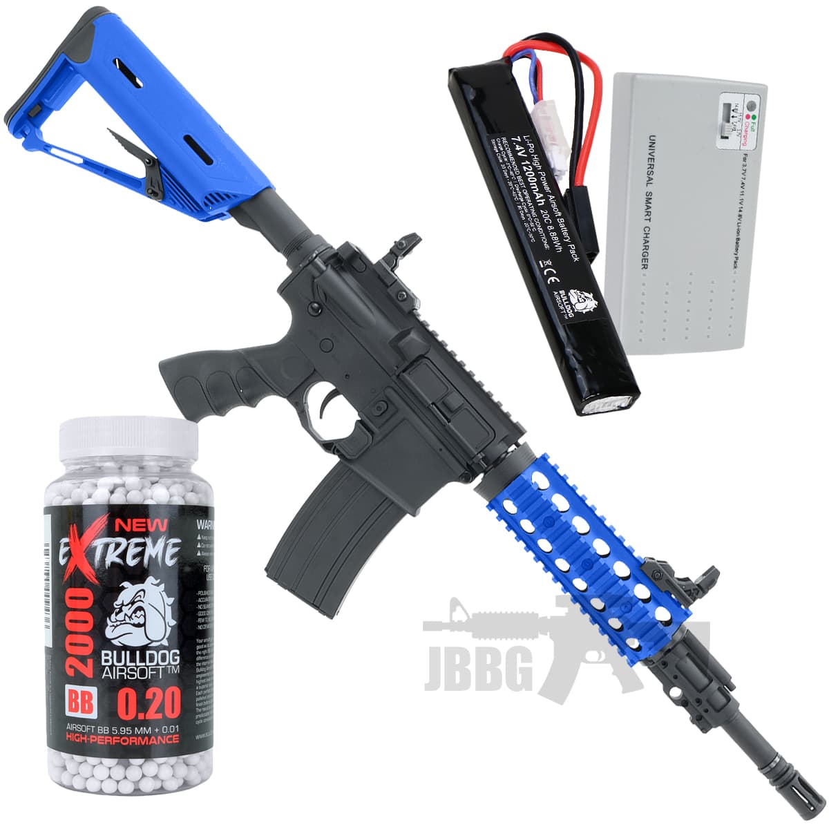 ST Beta QD Airsoft Gun AEG Bundle Set Blue