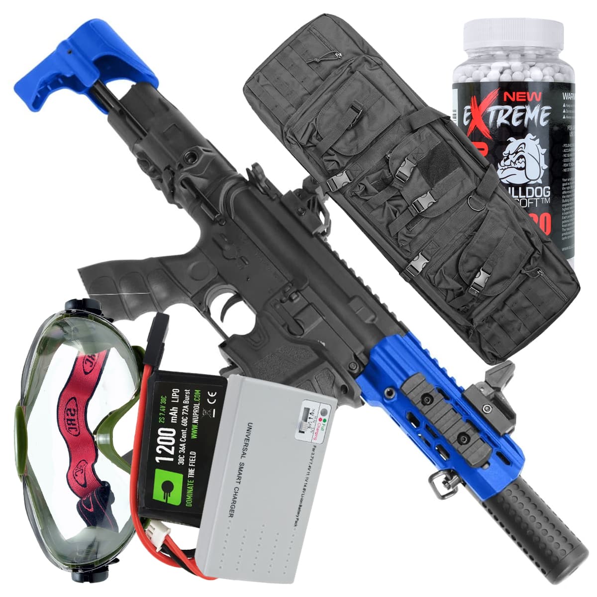 Offer Bulldog Falcon ZS QD AEG Airsoft Gun Pro Set