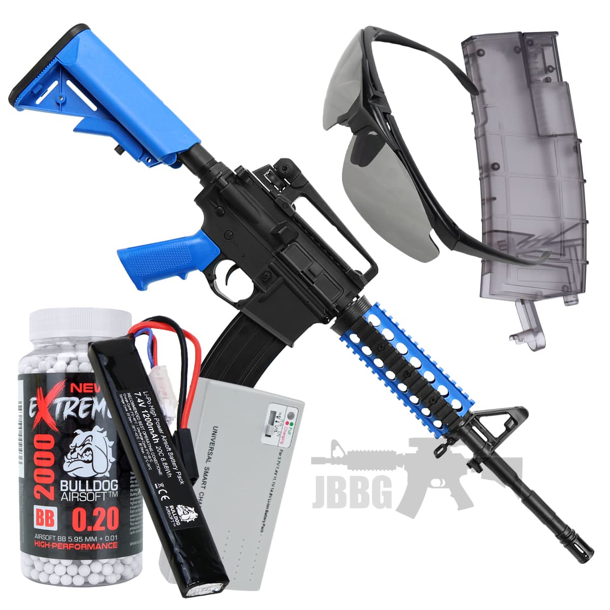 Offer Bulldog M4PG RIS Airsoft Starter Set