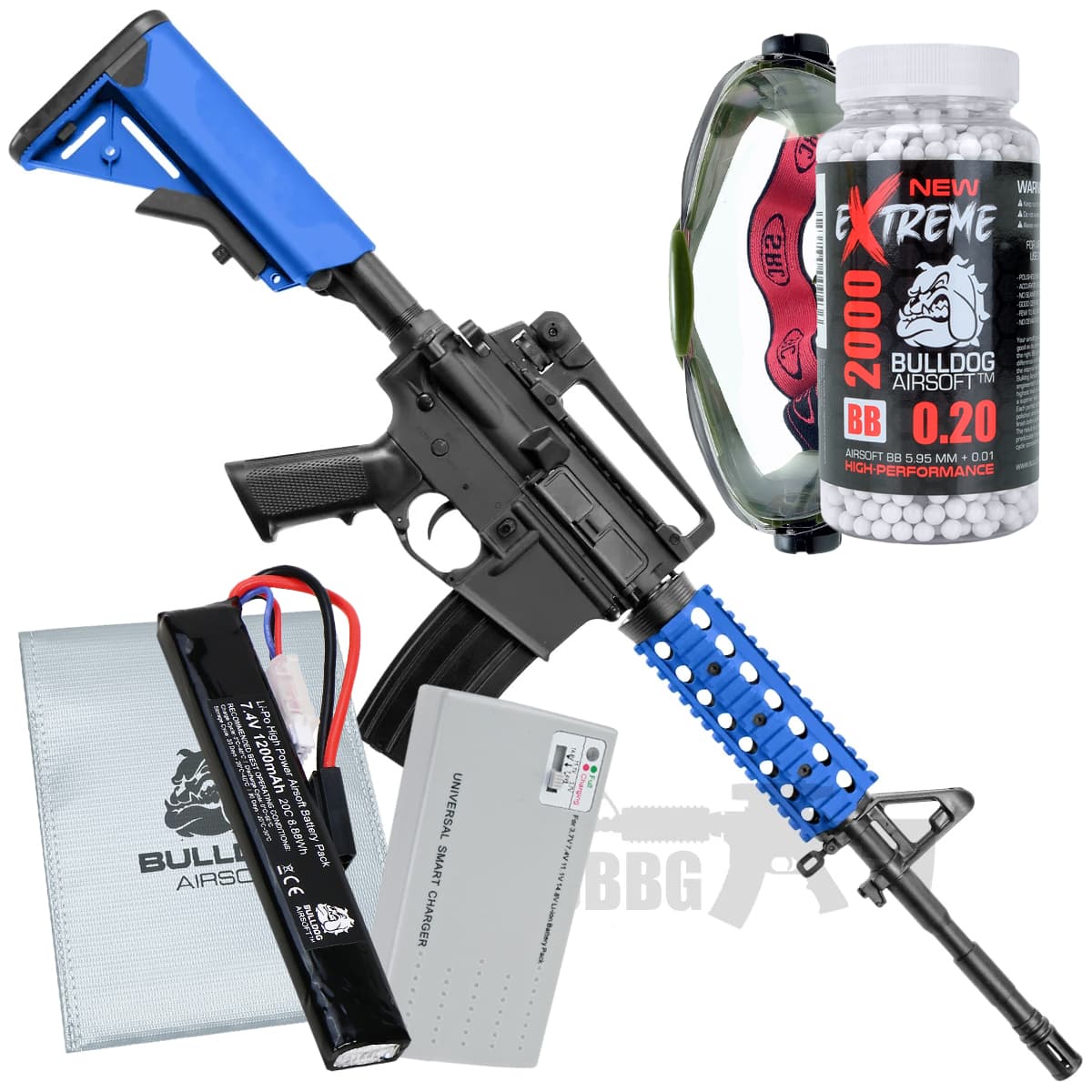 Offer Bulldog Proline RIS Airsoft Gun Set
