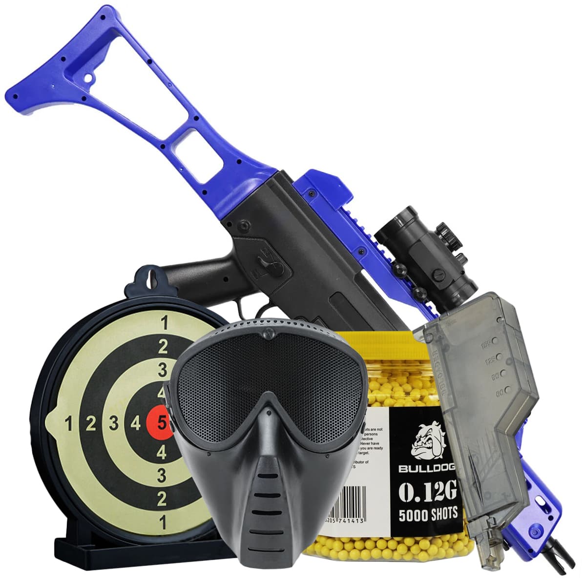 Bundle Offer M41 G36 Spring BB Gun Set Blue