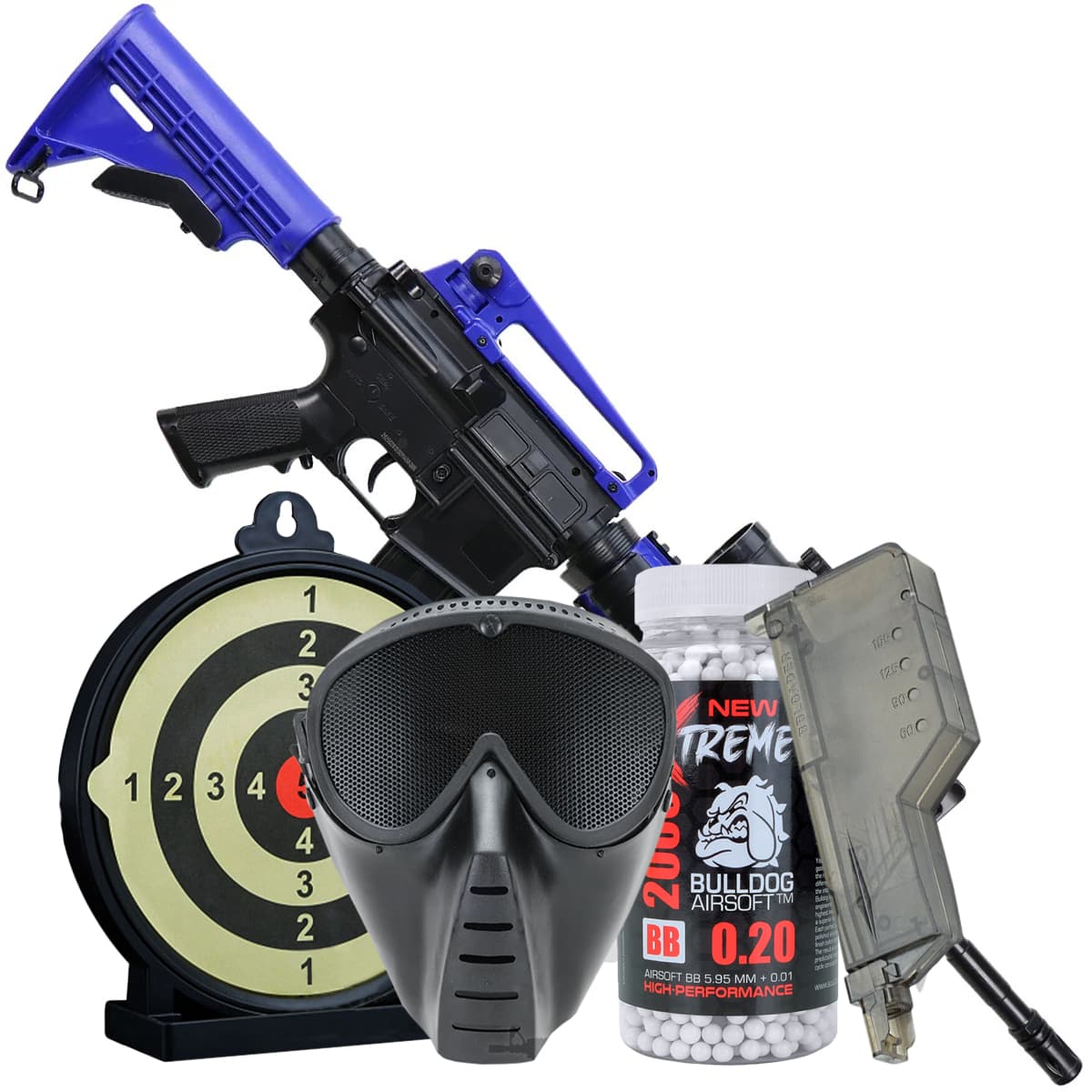 Bundle Offer M83A1 Electric Airsoft BB Gun Blue