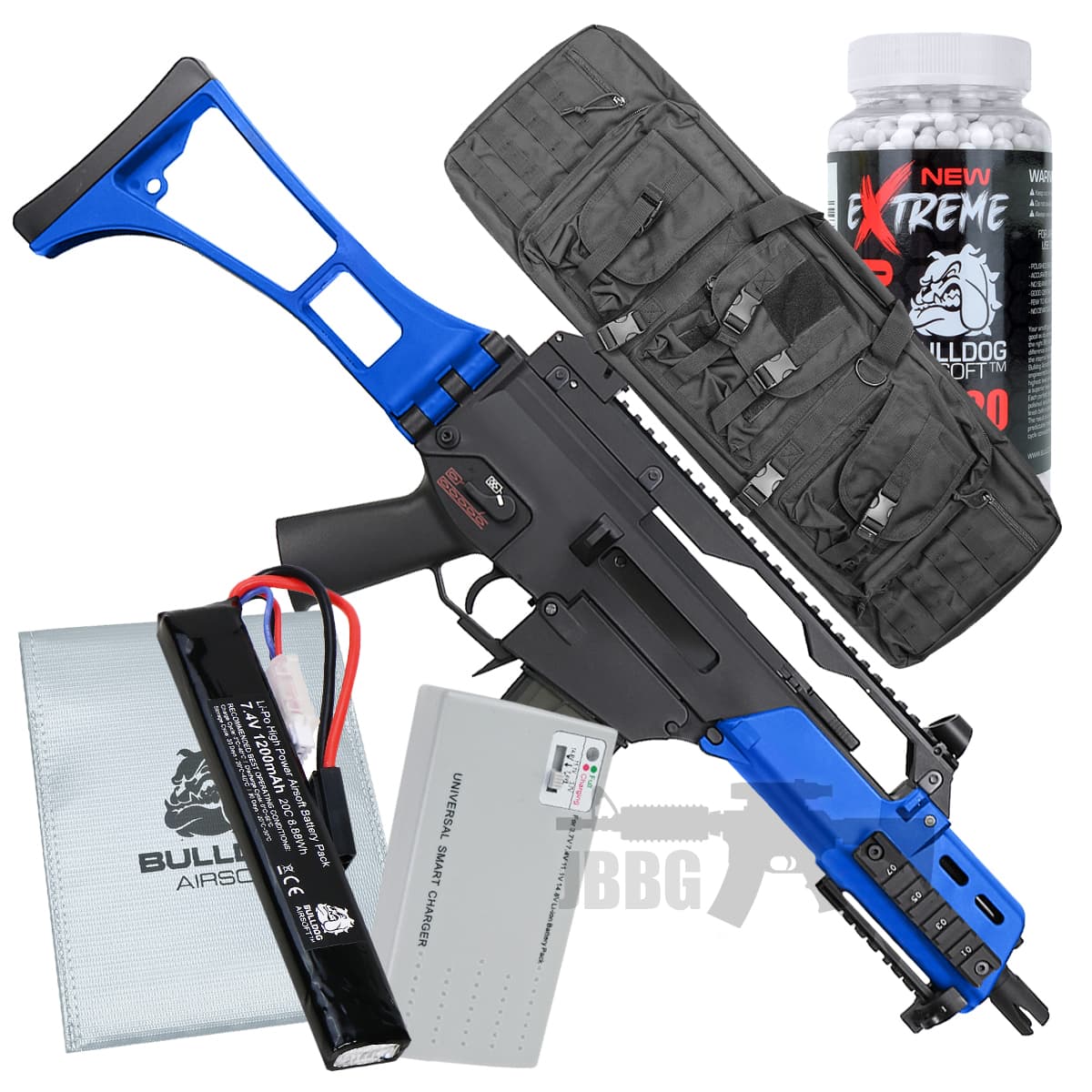 Offer SRC GEN3 G36 Airsoft Gun Set Blue