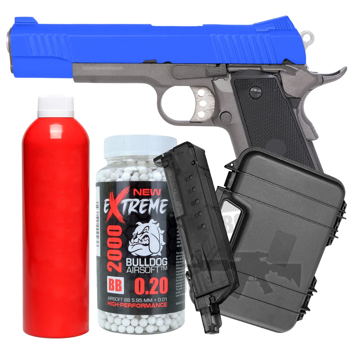 Offer WELL G192 Gas Zinc Alloy 1911 Airsoft Pistol