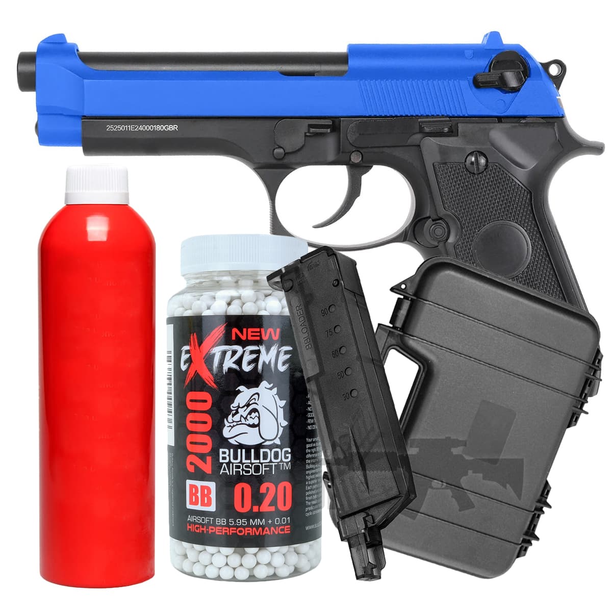 Offer WELL G195 Gas M9 Airsoft Pistol Full Metal