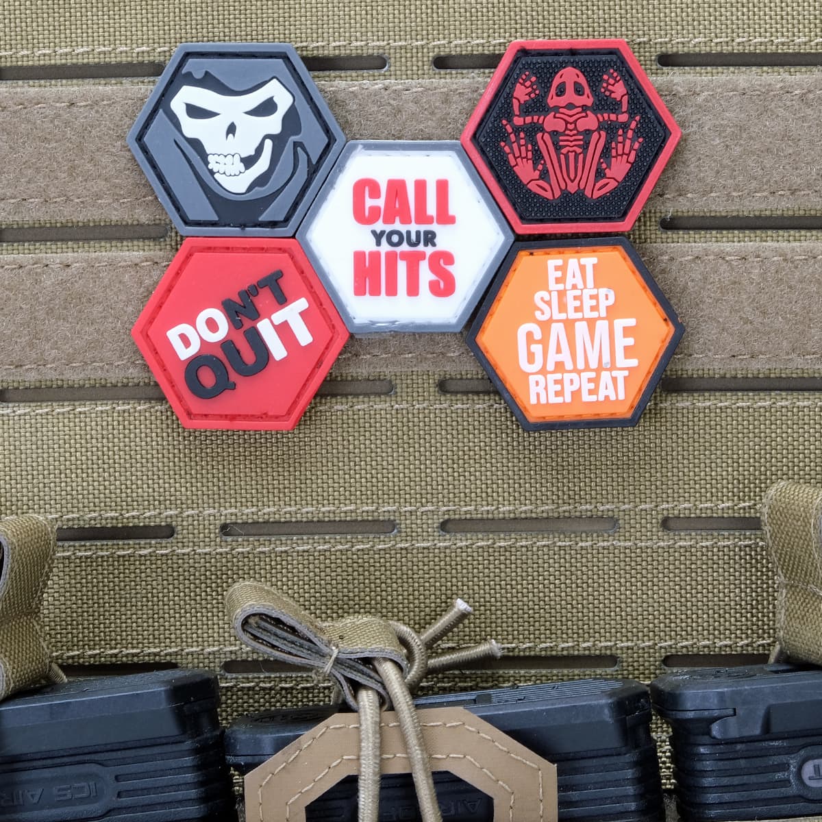 Your Hits White Ballistic Hex Patch BH00031 — image 2