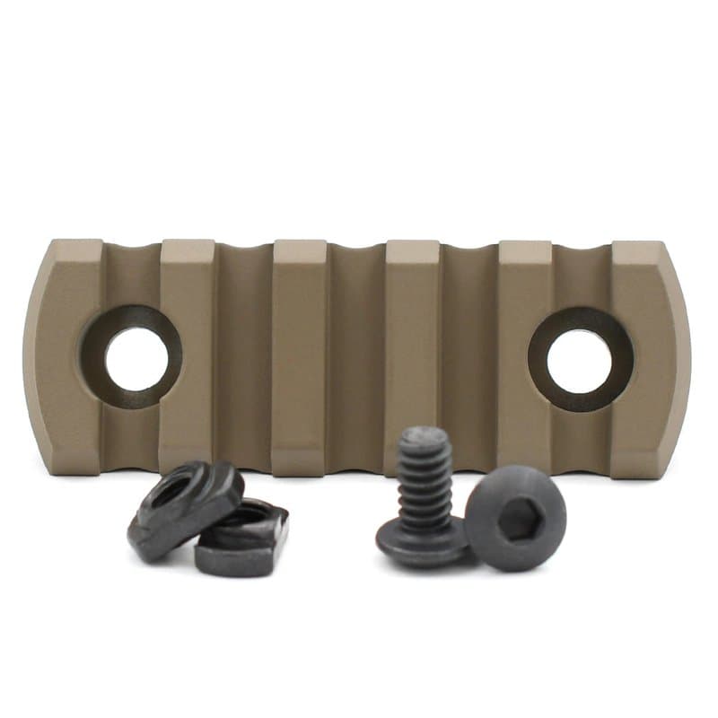 5 Slot M-Lok Rail Panel - Dark Earth