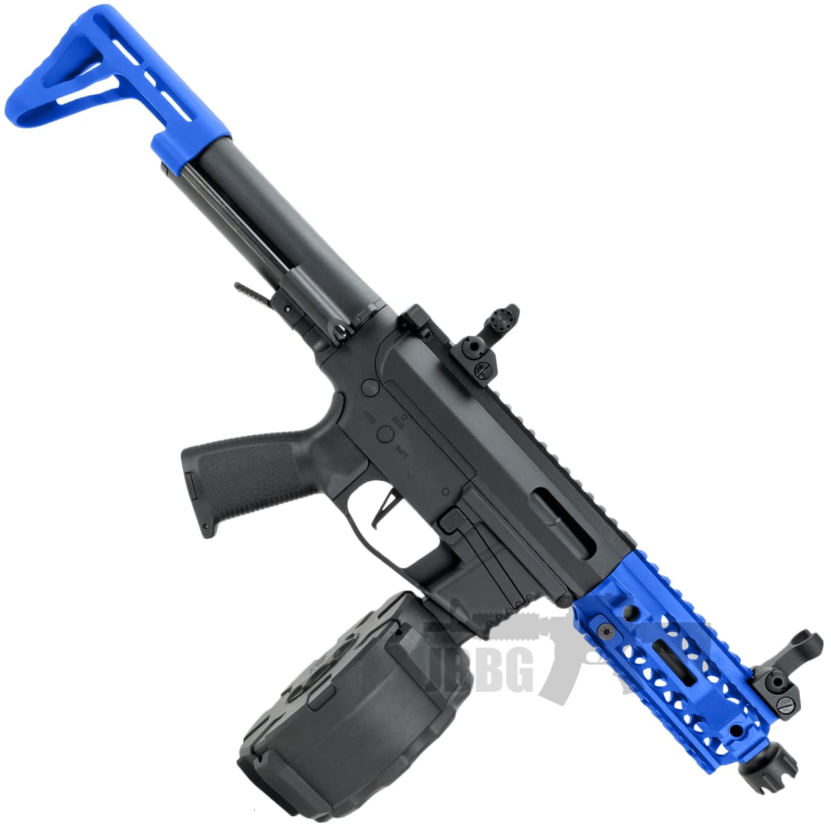 PX9 Airsoft Gun AEG with Drum Mag Blue