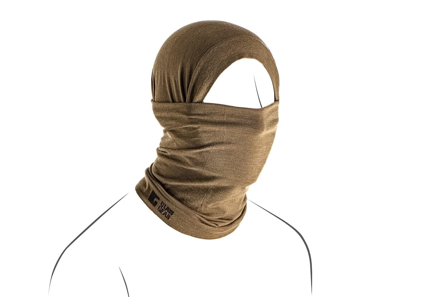 Merino Seamless Neck Gaiter Snood Long Stonegrey — image 2