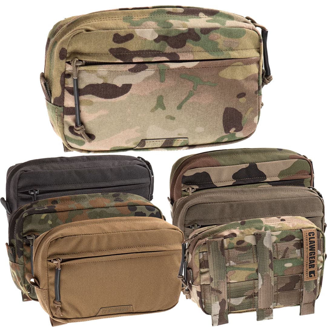 Utility Pouch Medium Zipper Molle Horizontal