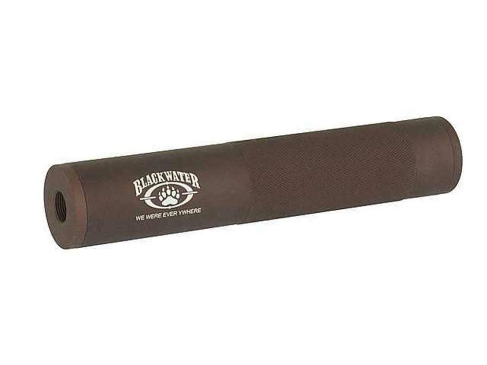 Airsoft Barrel Extension Silencer 190mm Water Logo Dark Earth
