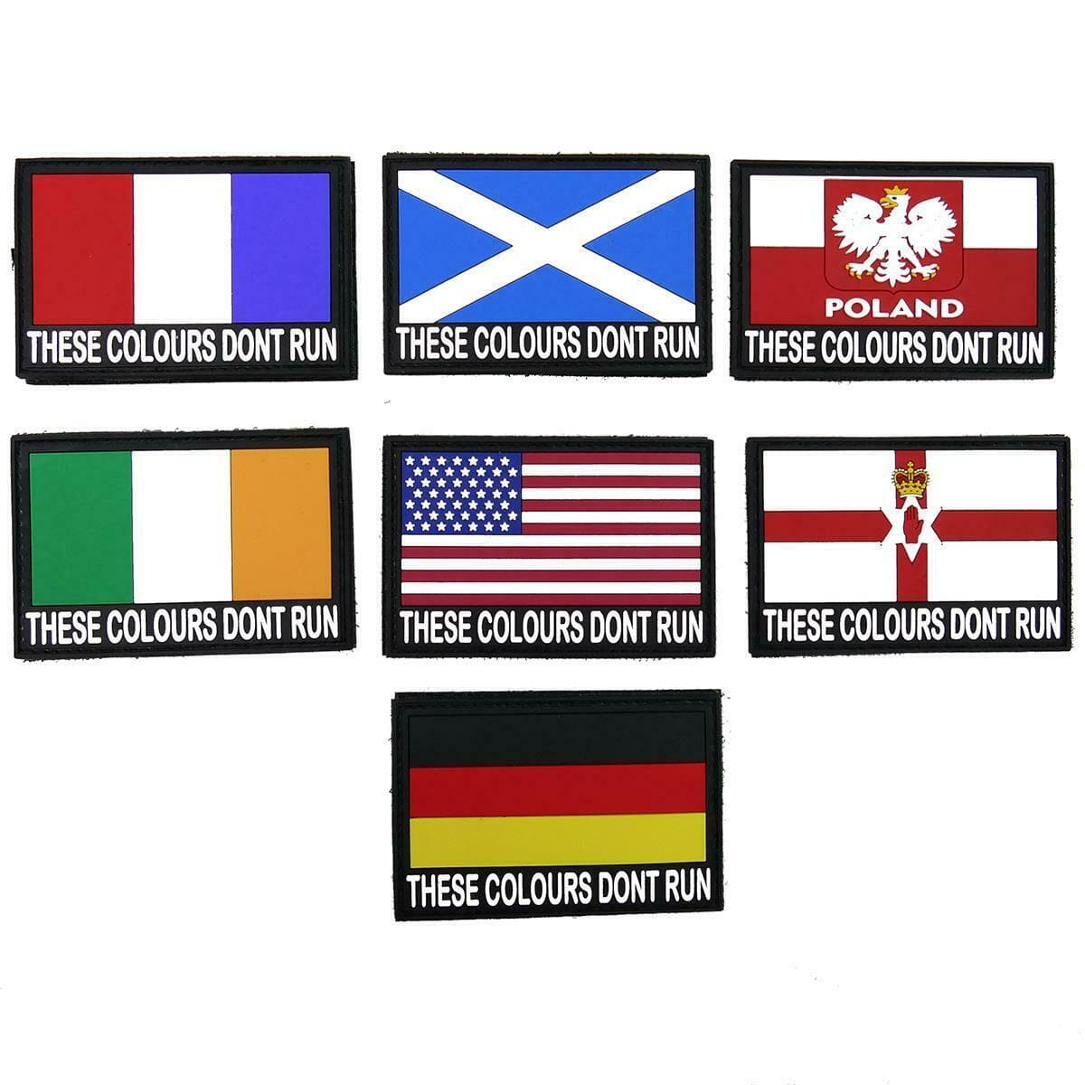 Airsoft Rubber Country Patch These Colours Don't Run
