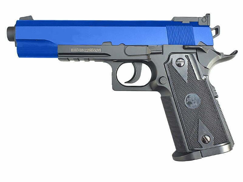 1911 Co2 Fixed Slide NBB Pistol (Cybergun – 180306) (Blue)