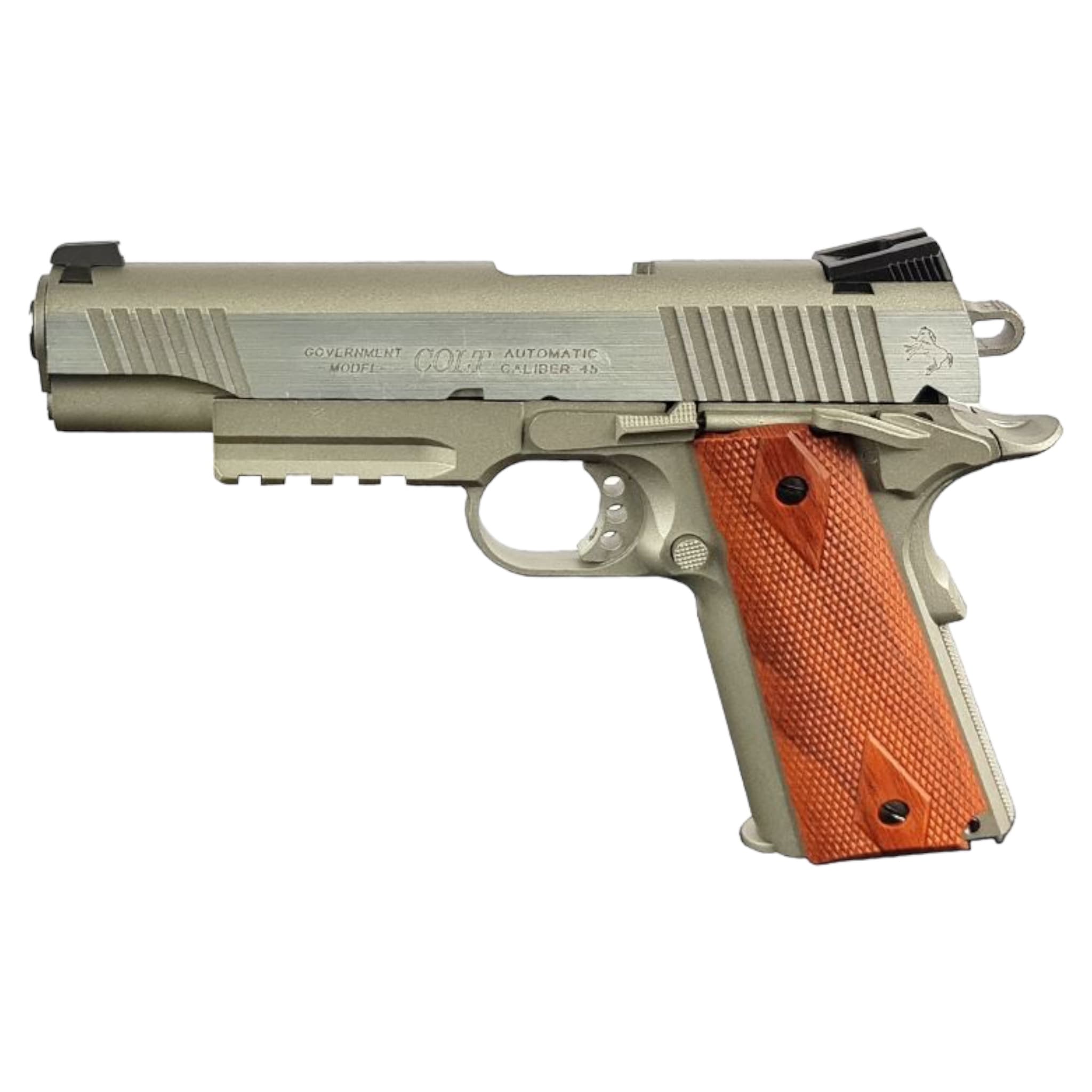 1911 (Rail) Co2 Blowback (Silver – 180530)
