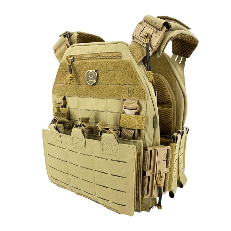PLATE CARRIER MQR – COYOTE – CONQUER TACTICAL — image 2