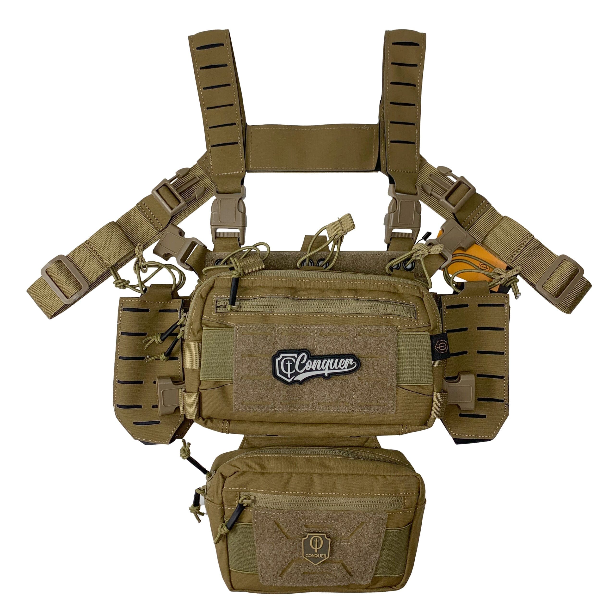 CHEST RIG – COYOTE BROWN – CONQUER TACTICAL GEAR