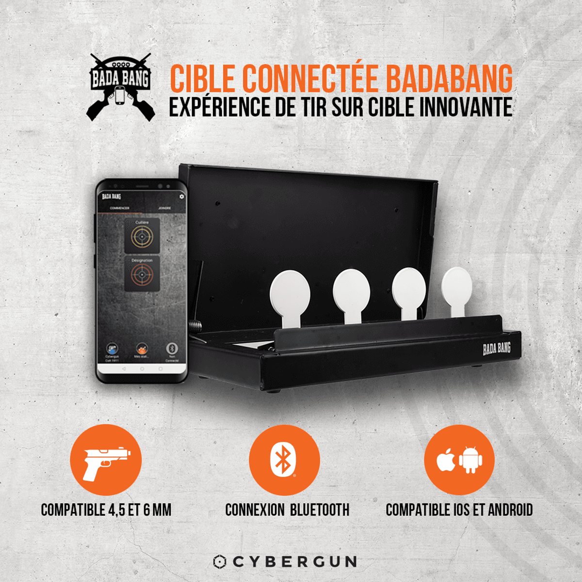Bada Bang Bluetooth Interactive Target System 6mm 4.5mm