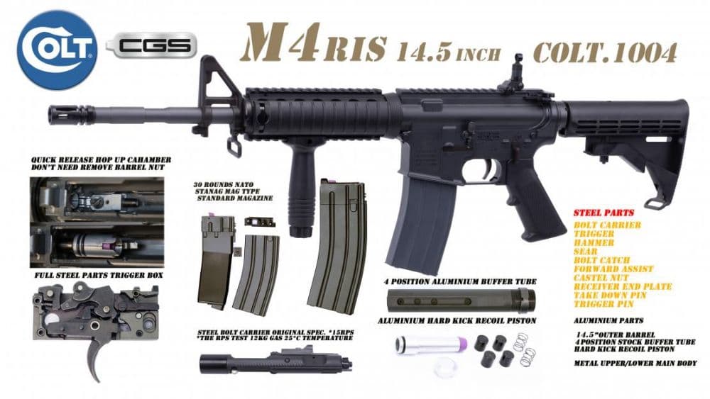CGS Colt x EMG M4RIS 14.5 Gas Blowback Rifle (MWS – COLT.1004) — image 2