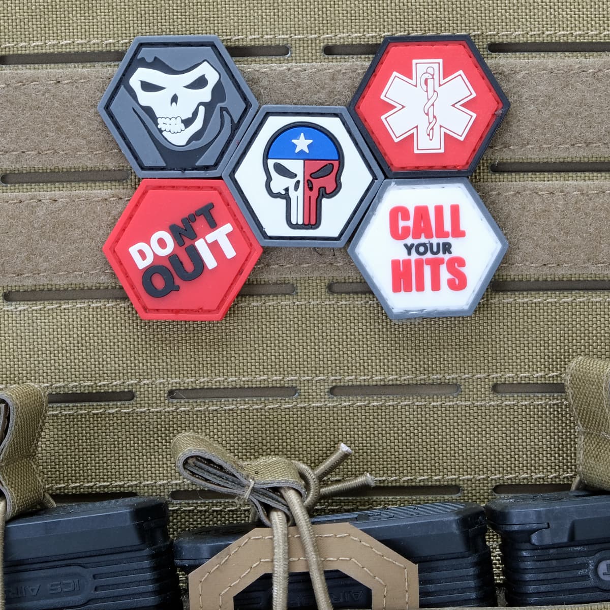 Skull Texas Ballistic Hex Patch BH00034 — image 2