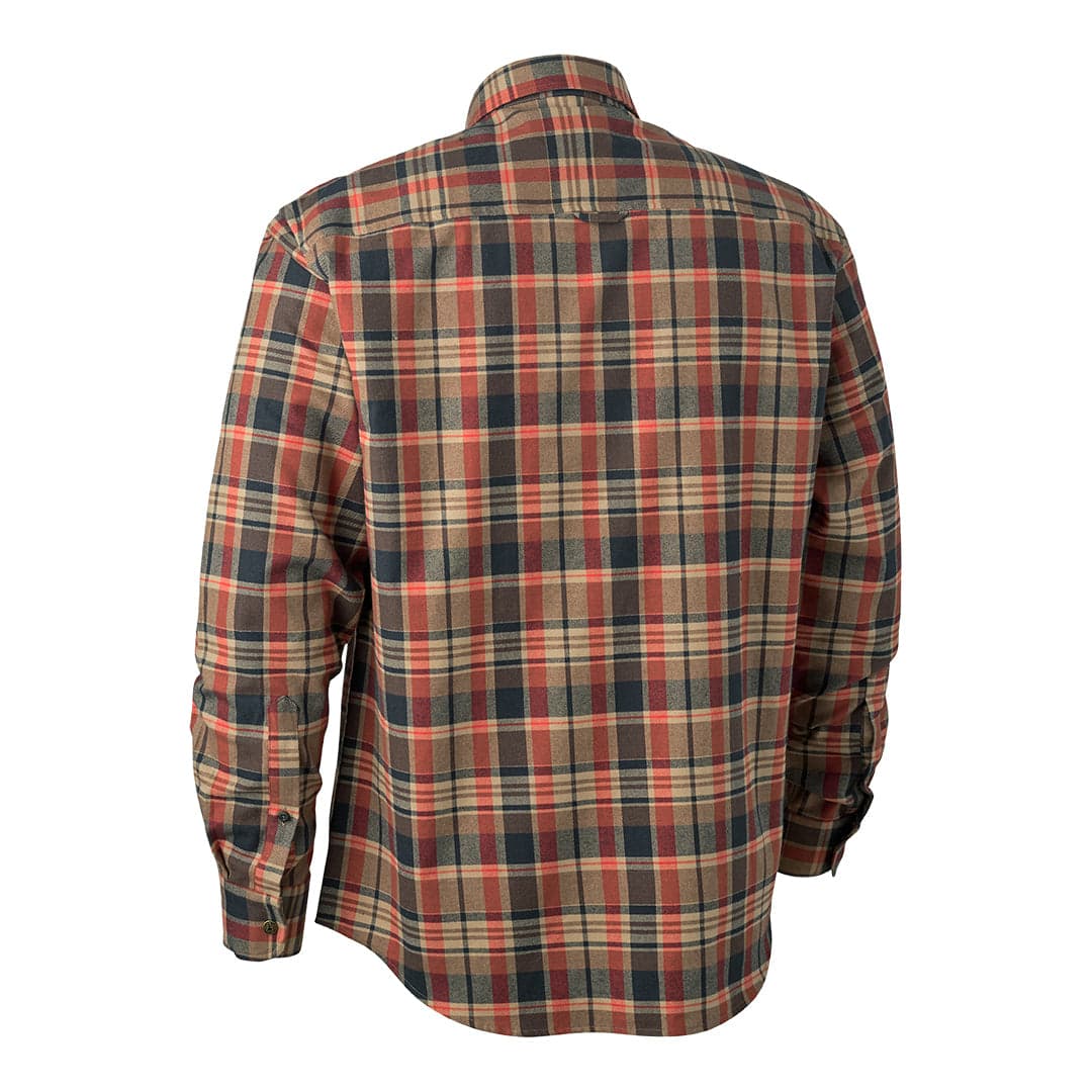 Hektor Mens Check Orange Shirt — image 2