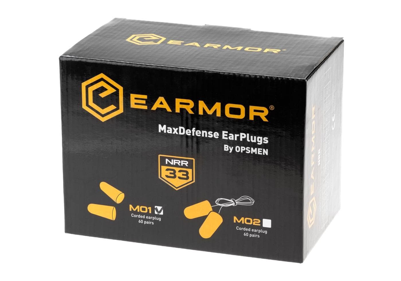 Max Defense Ear Plugs M01 NRR33 60 Pairs Box — image 2