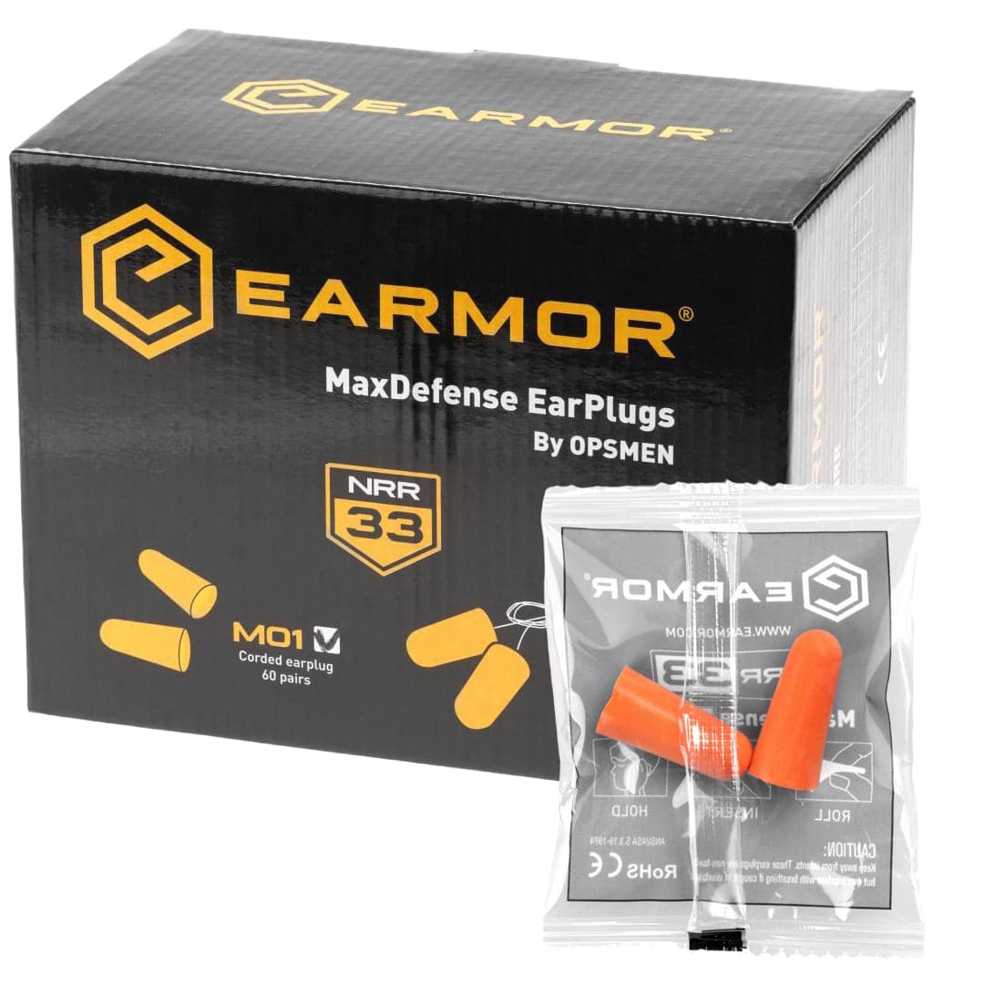 Max Defense Ear Plugs M01 NRR33 60 Pairs Box