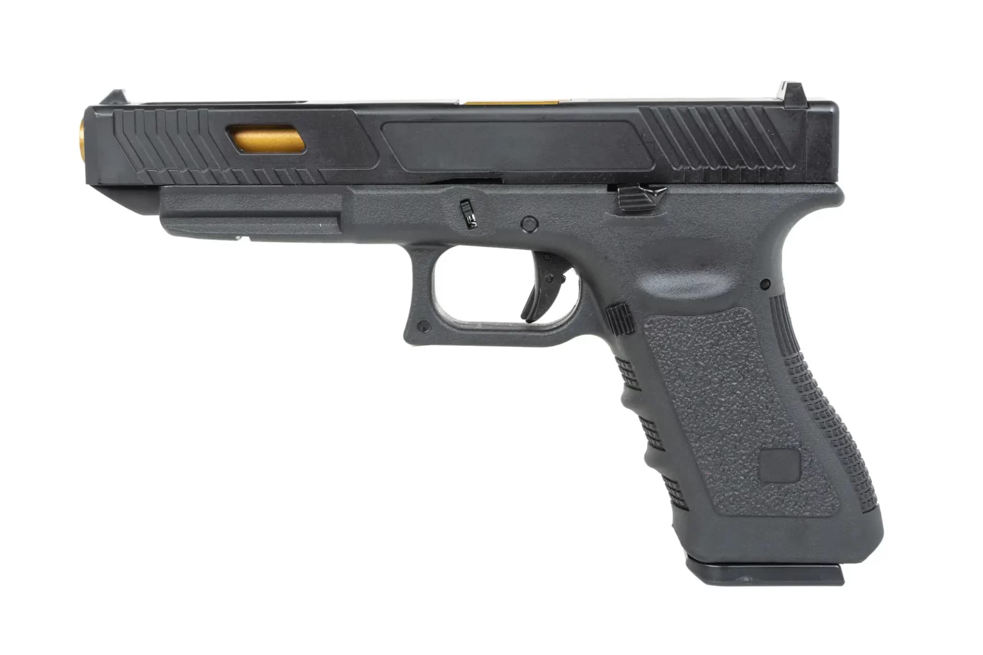 Airsoft EU34 TTi Gold Barrel GBB Airsoft Pistol