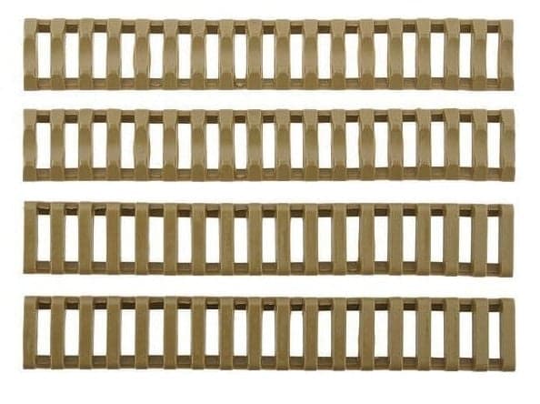 Airsoft Rail Ladder Covers x 4 – Dark Earth