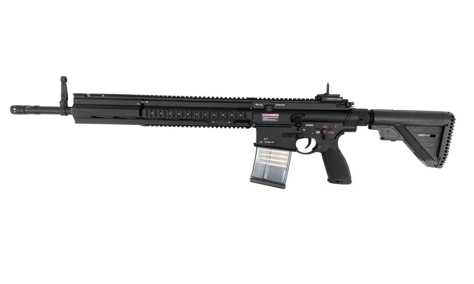 EC417A2 16 Inch Rail Airsoft Gun – Laser Markings