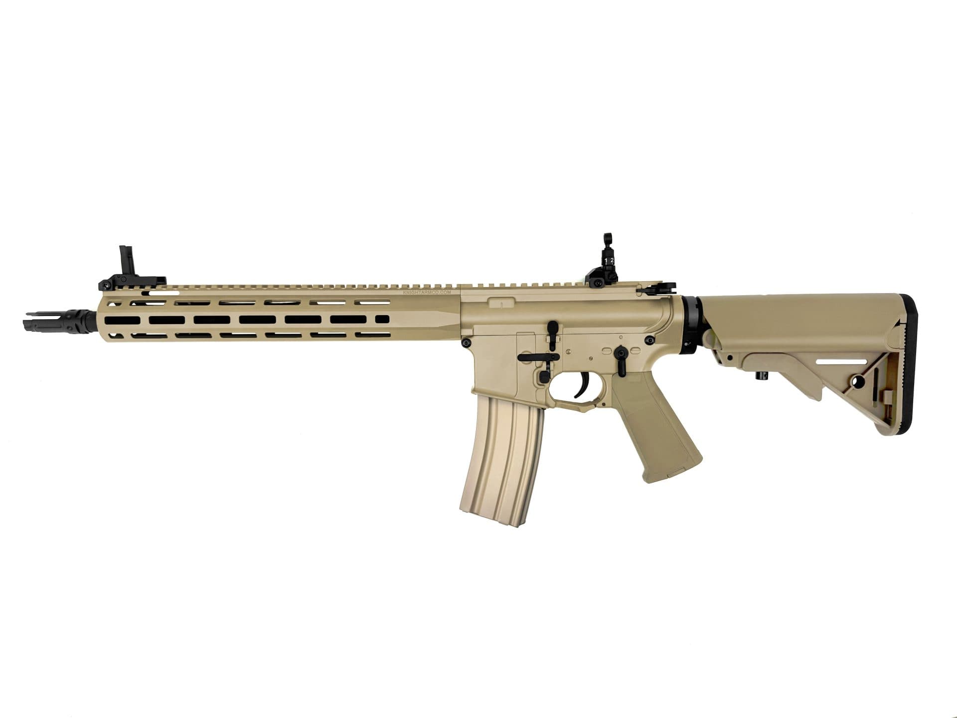 KS-3 CNC Logo AEG Rail 10.75″ Barrel 11.5″ QD2 Mosfet – Dark Earth