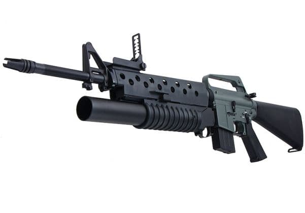 M16A1 With M203 Launcher 2.0 Mosfet Airsoft Rifle