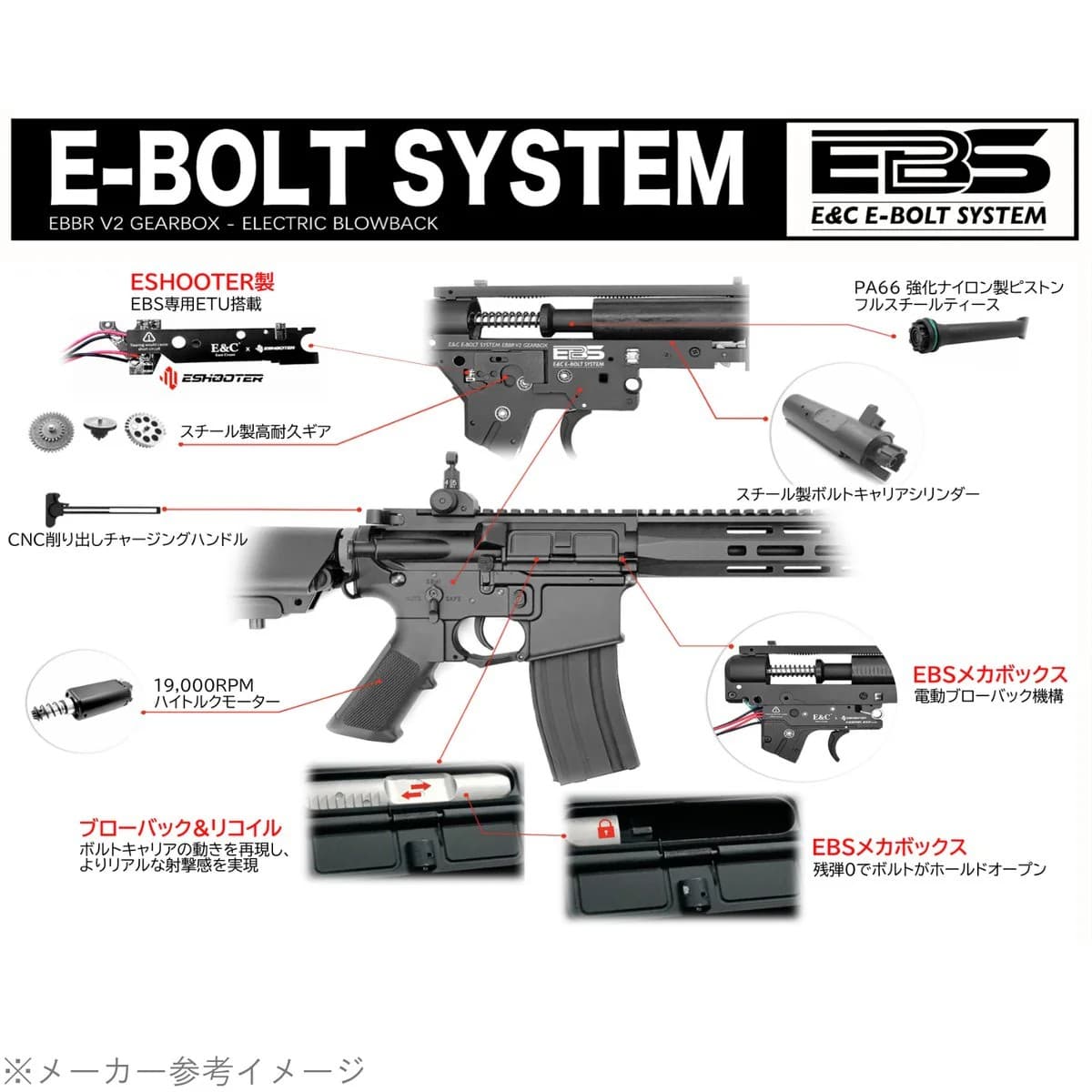 MK16 13.5″ E-Bolt Electric Recoil System — image 2