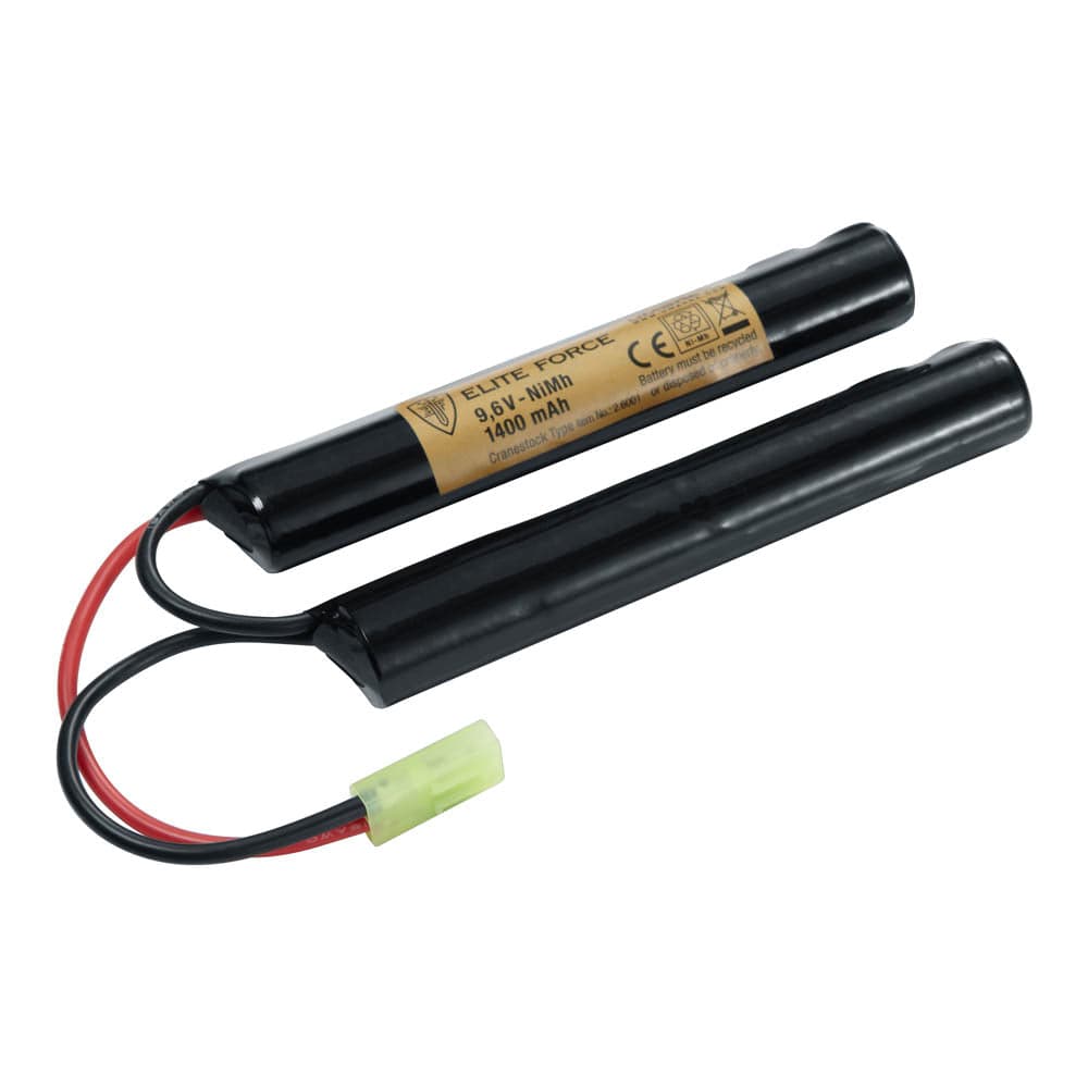 Airsoft Rechargeable Crane Stock Battery 9.6V 1400 mAh