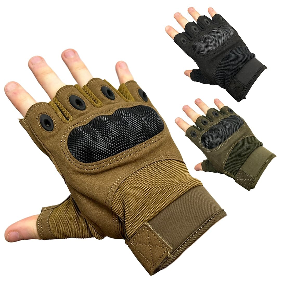 Fingerless Warfighter Gloves (Various Colours)