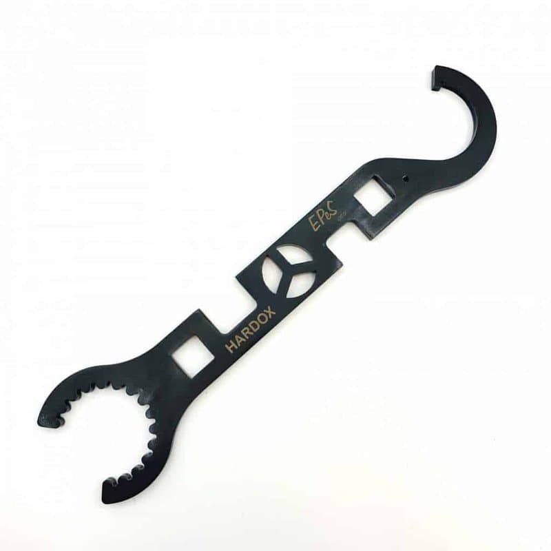 Hardox AR15 Multi tool and barrel wrench - blackening
