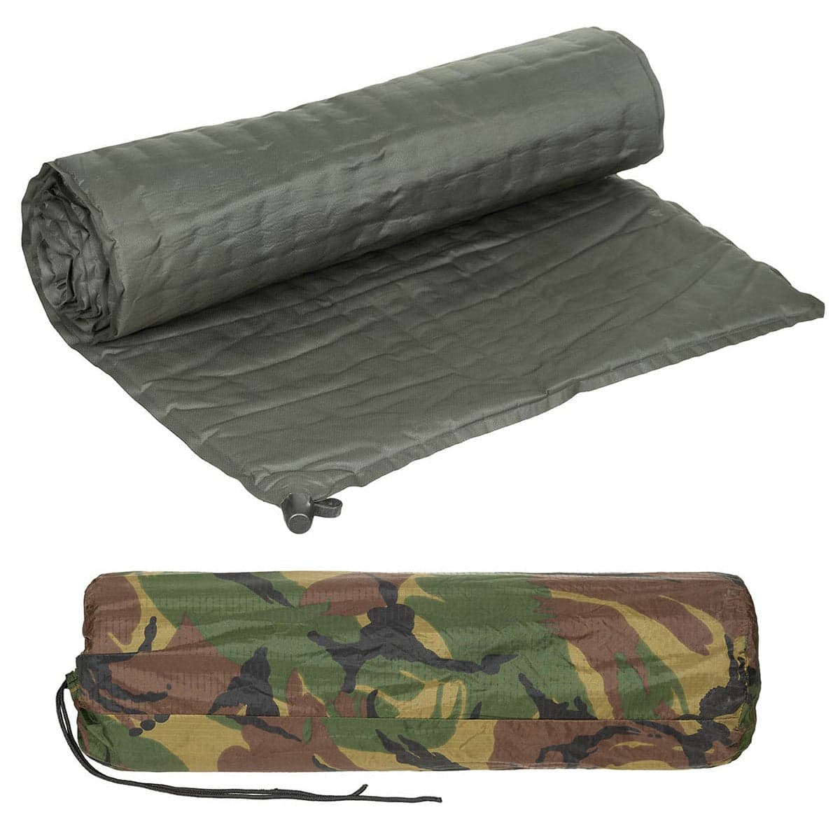 Dutch Thermal Camping Mat Self-Inflatable Camo Bag