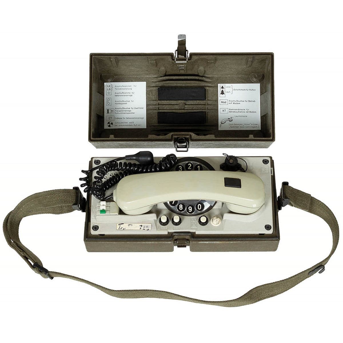 German Field Phone Krone WF In Case