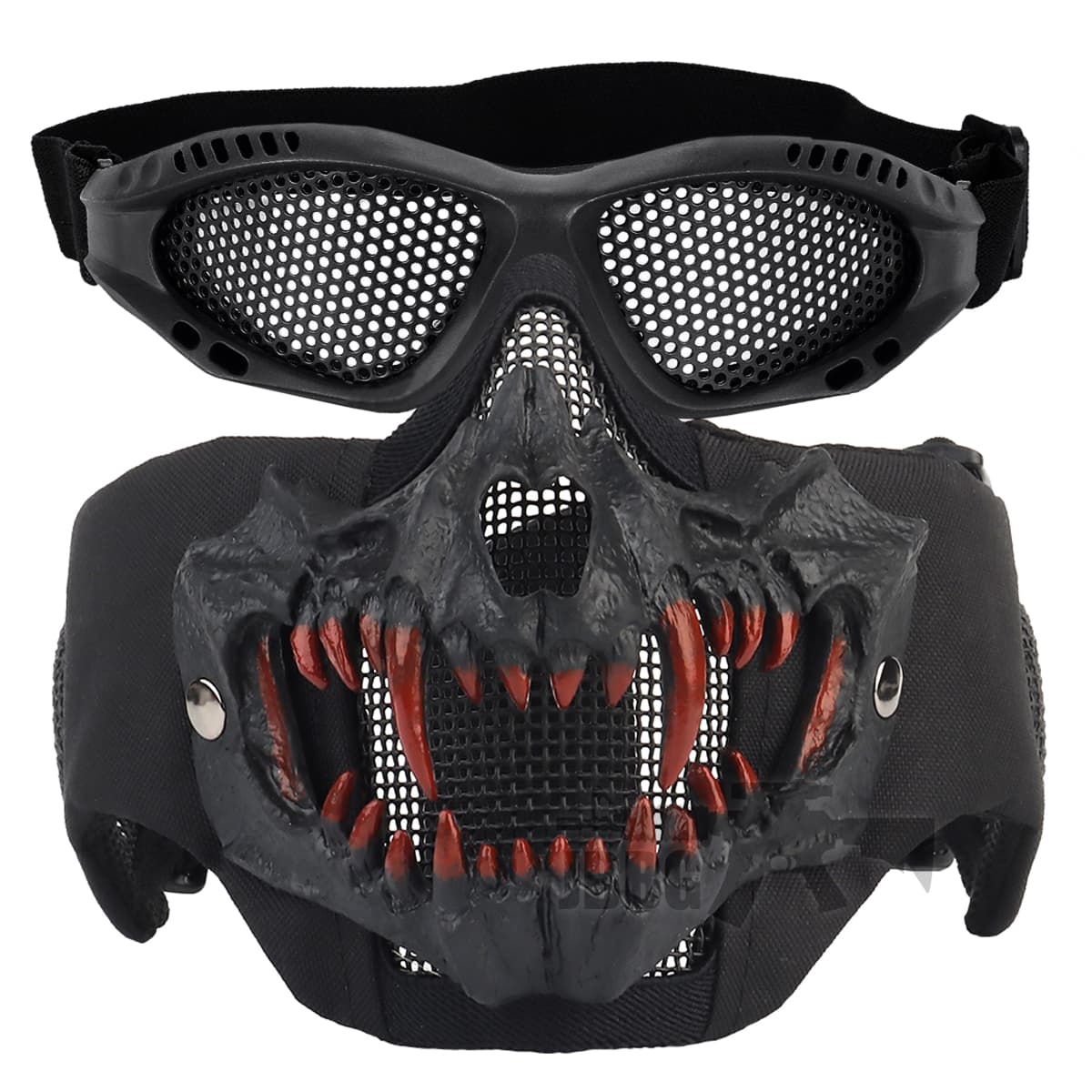 Mask With Ear Protection MA-143-01 with Goggles Set