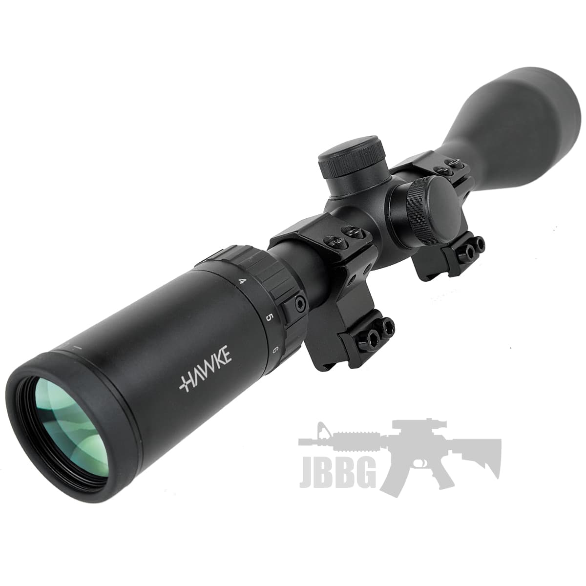 Mount 3-9×50 (Mil Dot) Hawke Scope with Mounts U — image 2