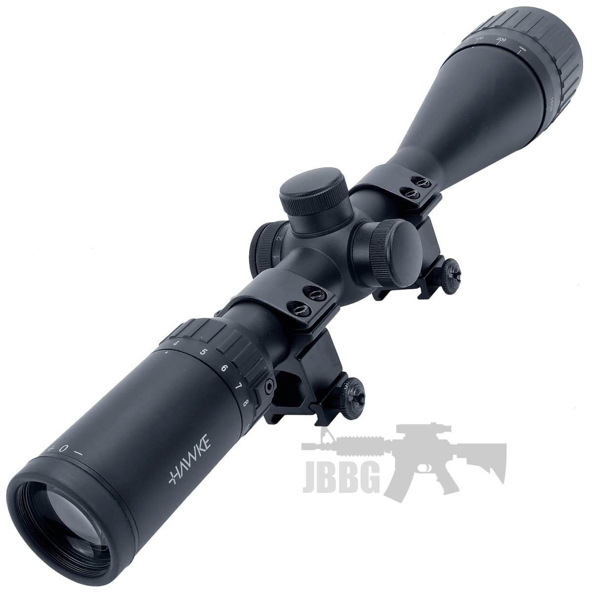 Mount 4-16×50 AO IR (Mil Dot) Hawke Scope with Weaver Mounts — image 2