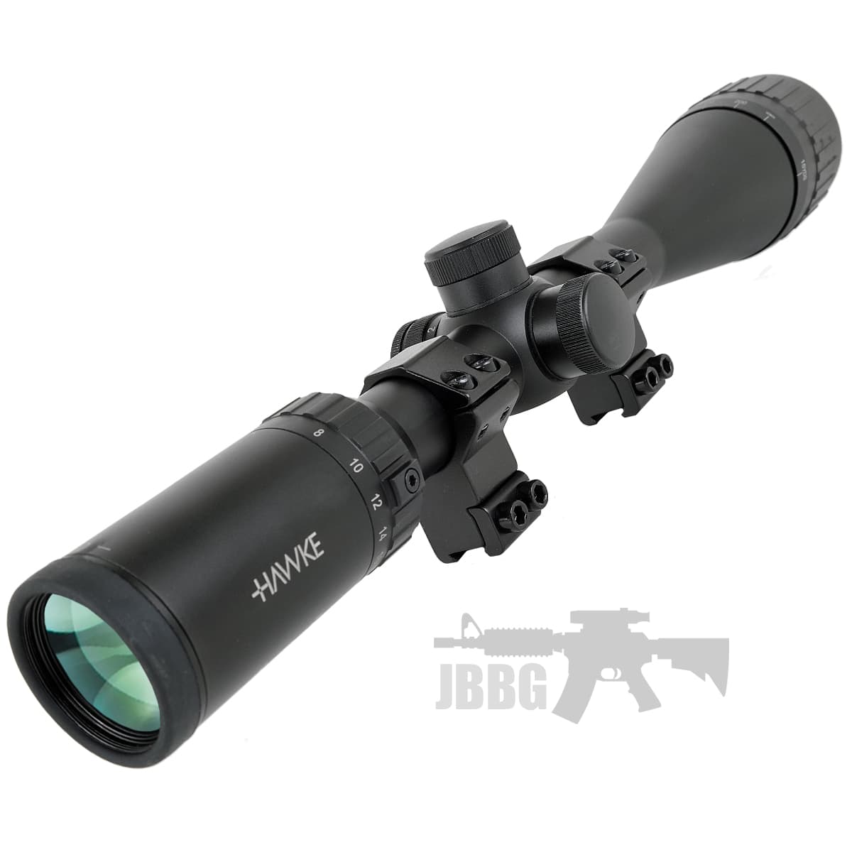 Mount 6-24×50 AO IR (Mil Dot) Hawke Scope with Mounts U — image 2