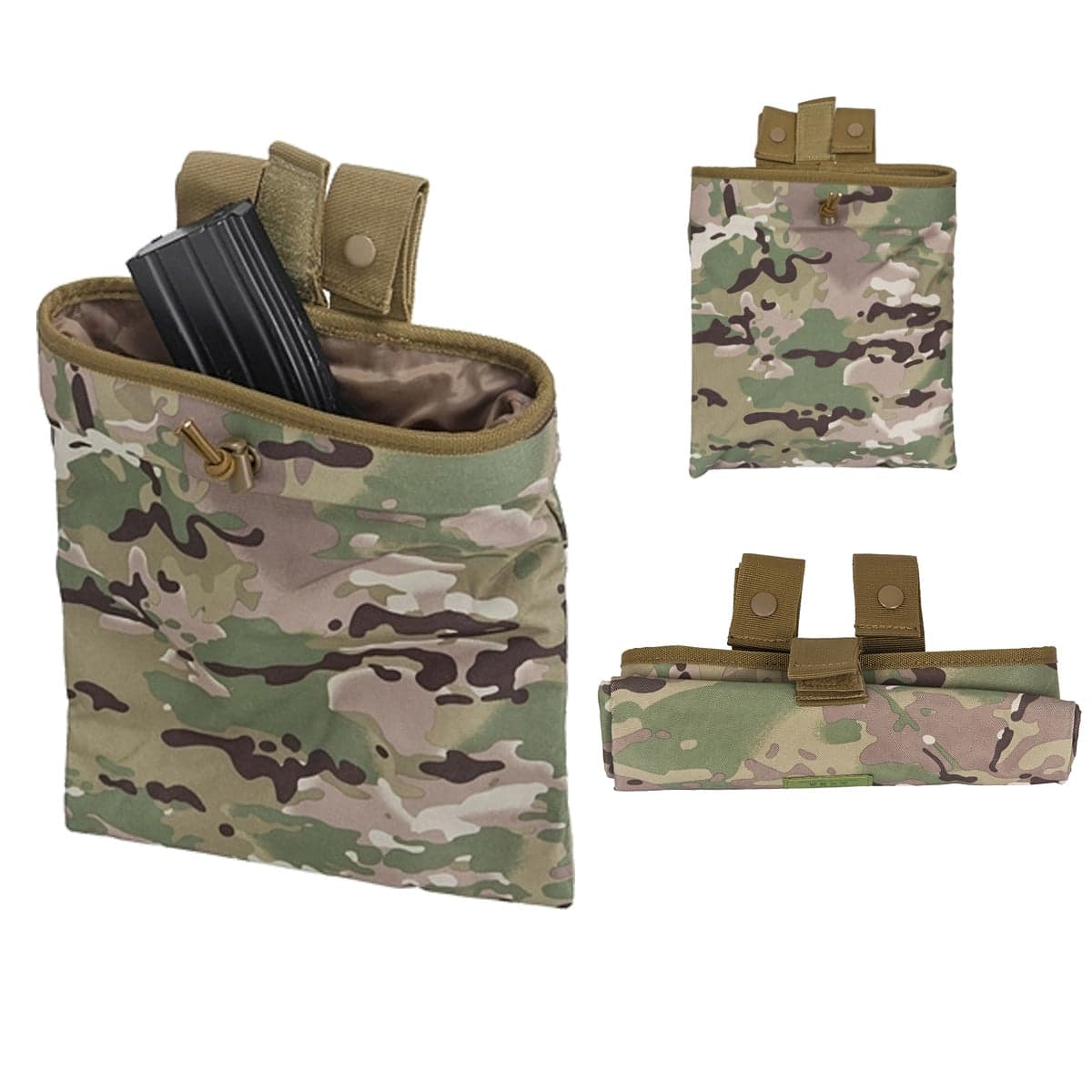 8 Fields Airsoft Dump Bag Pouch Foldable Molle — image 2