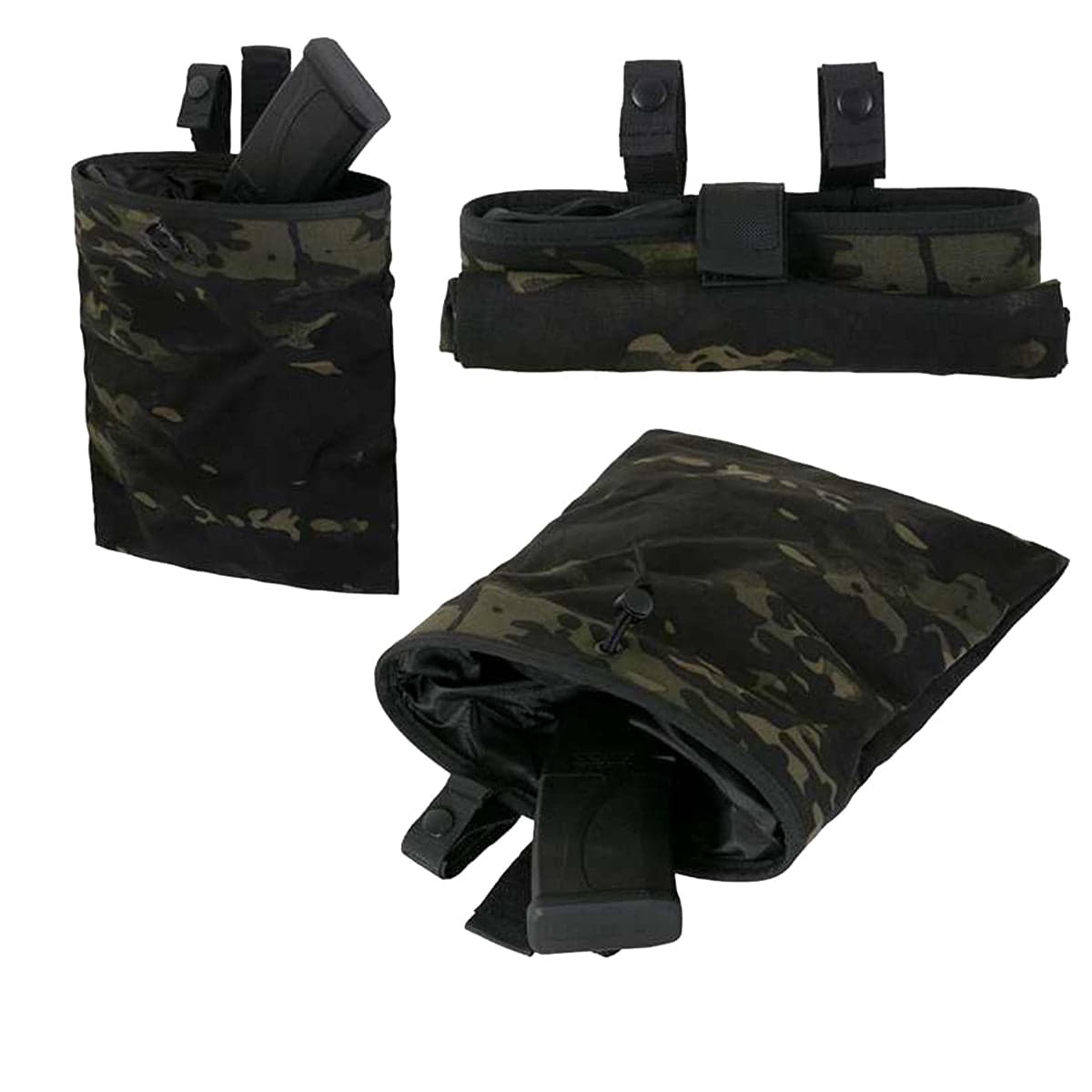 8 Fields Airsoft Dump Bag Pouch Foldable Molle — image 3