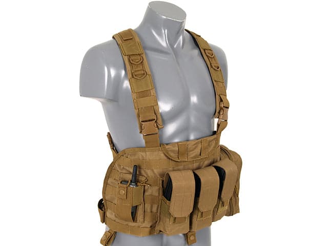 8 Fields Force Recon Chest Harness Airsoft Vest Coyote — image 2