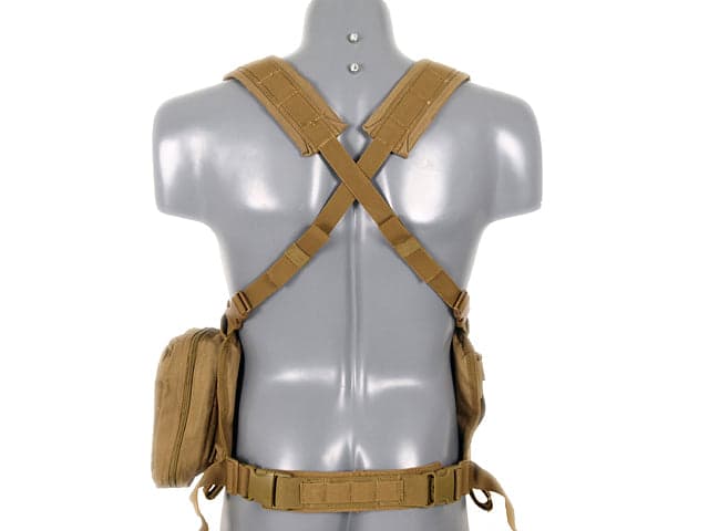 8 Fields Force Recon Chest Harness Airsoft Vest Coyote — image 3
