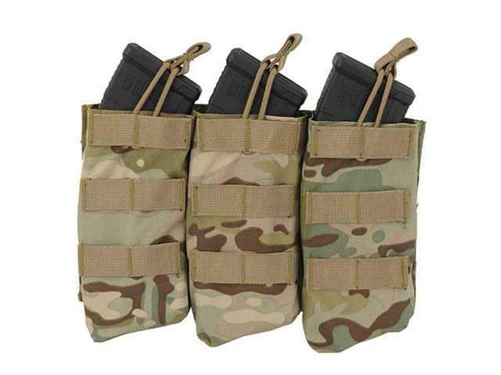 8 Fields Open Top Triple Airsoft Magazine Pouch AK Series Molle — image 3
