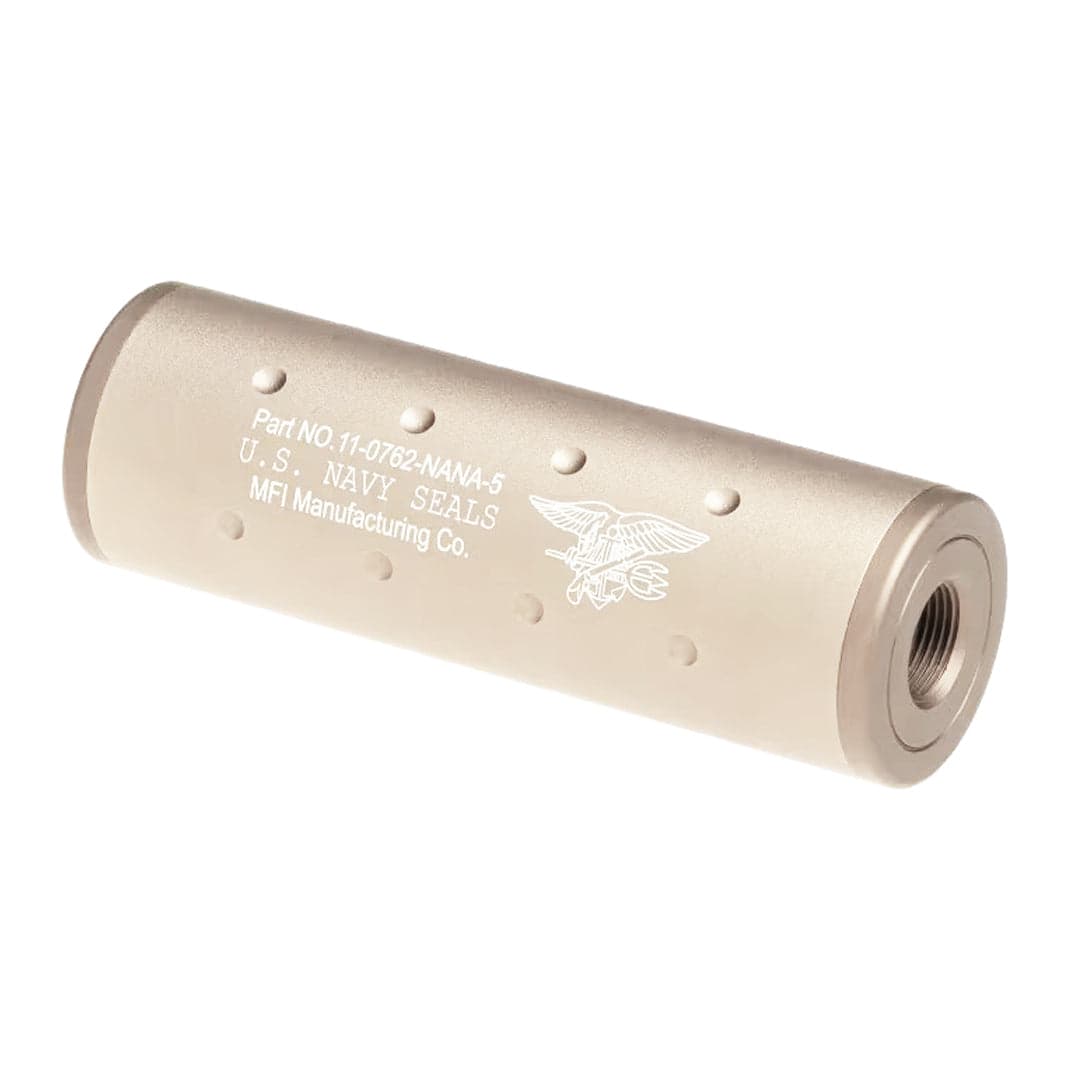Airsoft Silencer Navy Seals Logo 107mm 14mm CW/CCW
