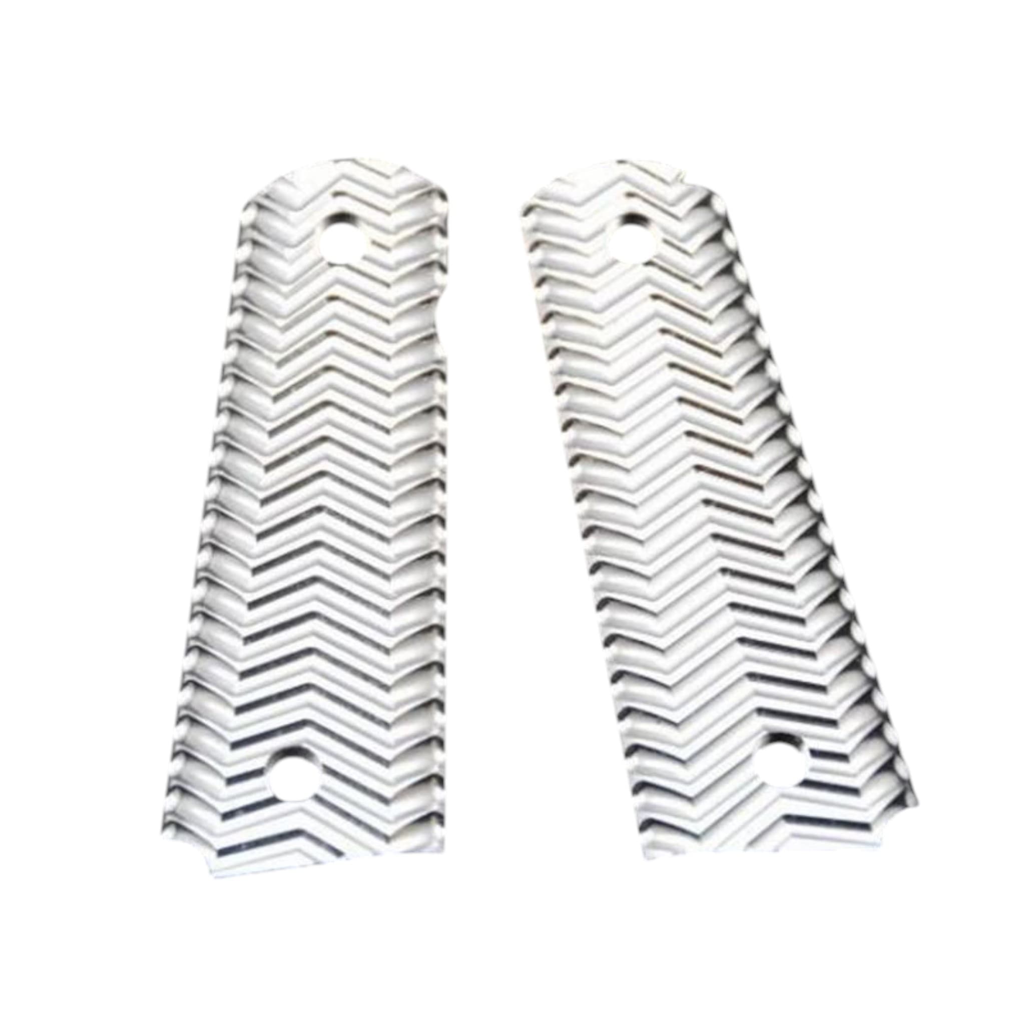 CNC Aluminium 1911 MEU Grip Cover (Silver) (TB340)